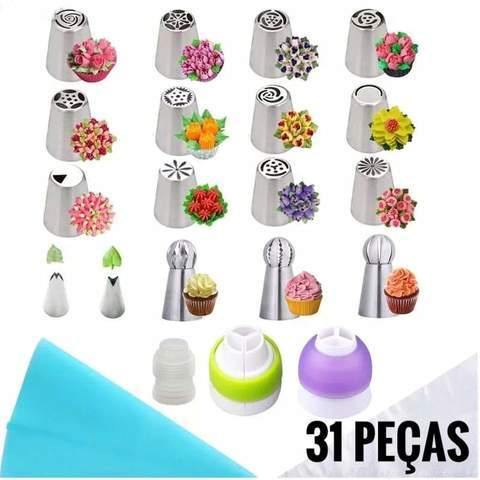 KIT 31 PEÇAS - CONFEITEIRA PROFISSIONAL - Tendenza Acessórios Femininos